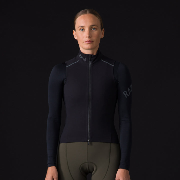 Rapha Women's Pro Team Shadow Gilet (Black/Silver Reflective) - Dragonspine Cycling
