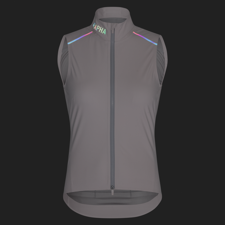Rapha Women's Pro Team Shadow Gilet (Blush/Rainbow Reflective) - Dragonspine Cycling