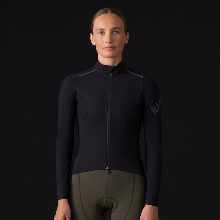 Rapha Women's Pro Team Long Sleeve Shadow Jersey (Black/Rainbow Reflective) - Dragonspine Cycling