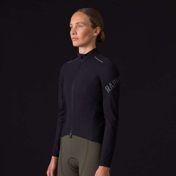 Rapha Women's Pro Team Long Sleeve Shadow Jersey (Black/Rainbow Reflective) - Dragonspine Cycling