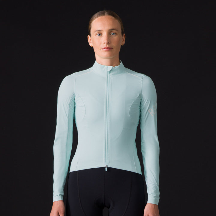 Rapha Women's Pro Team Long Sleeve Shadow Jersey (Aqua/White Reflective) - Dragonspine Cycling