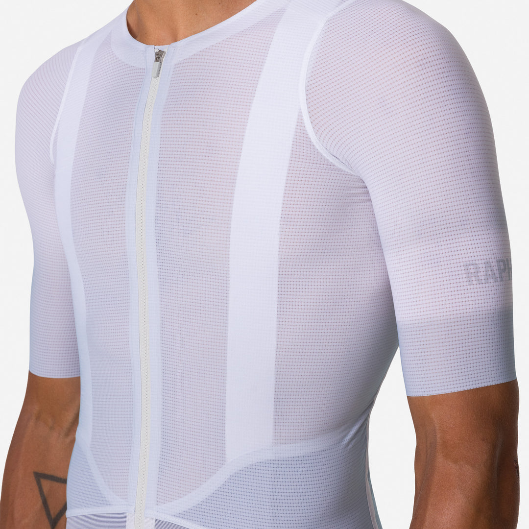 Rapha Men's Pro Team Ghost Jersey (Silver/White) - Dragonspine Cycling
