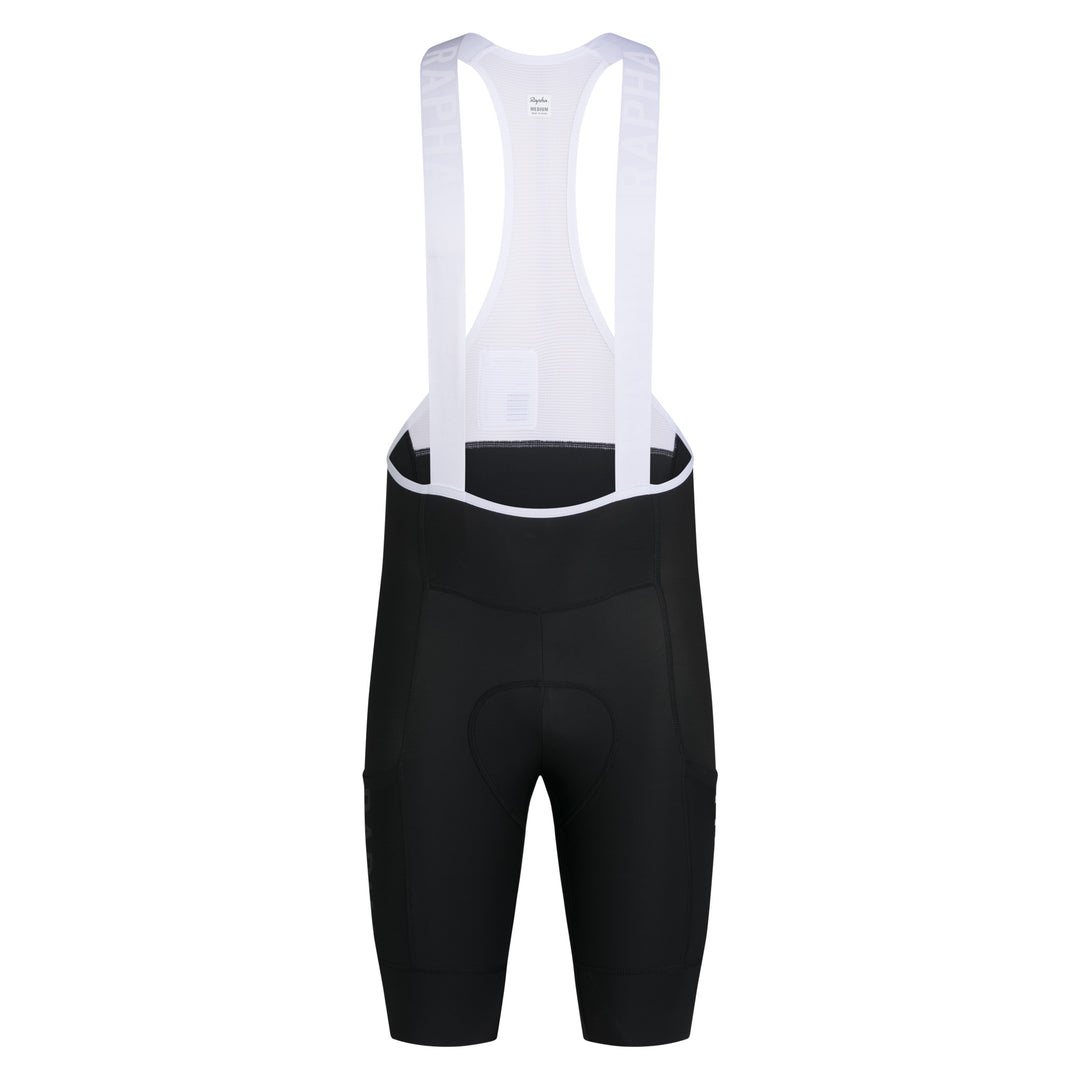 Rapha Men's Pro Team Cargo Bib Shorts - Regular (Black/White) - Dragonspine Cycling