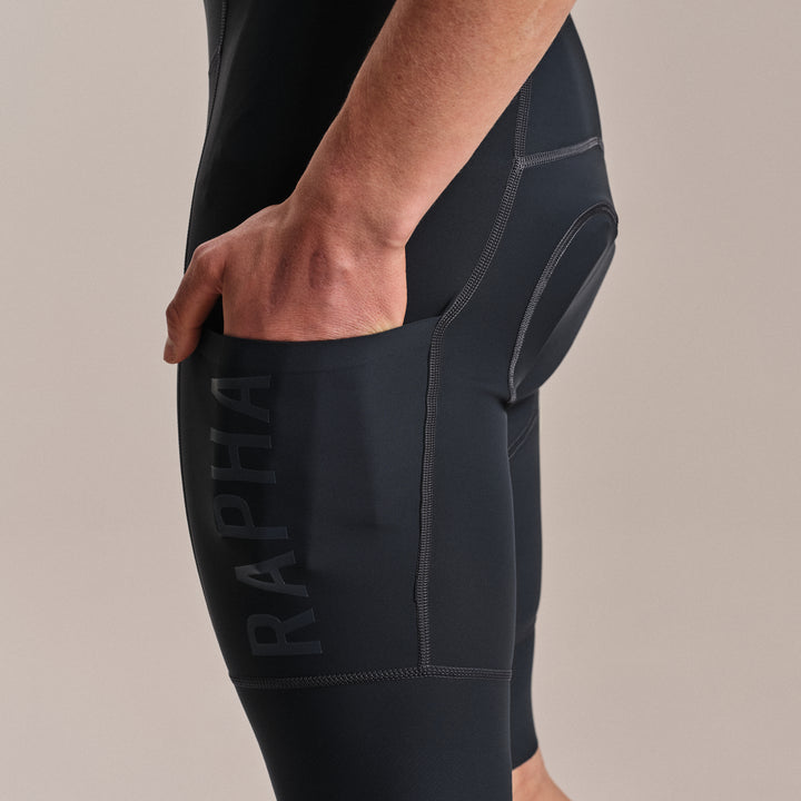 Rapha Men's Pro Team Cargo Bib Shorts - Regular (Carbon/Dark Grey) - Dragonspine Cycling