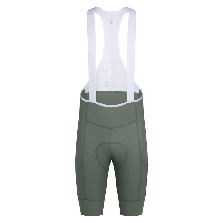 Rapha Men's Pro Team Cargo Bib Shorts - Regular (Laurel/White) - Dragonspine Cycling