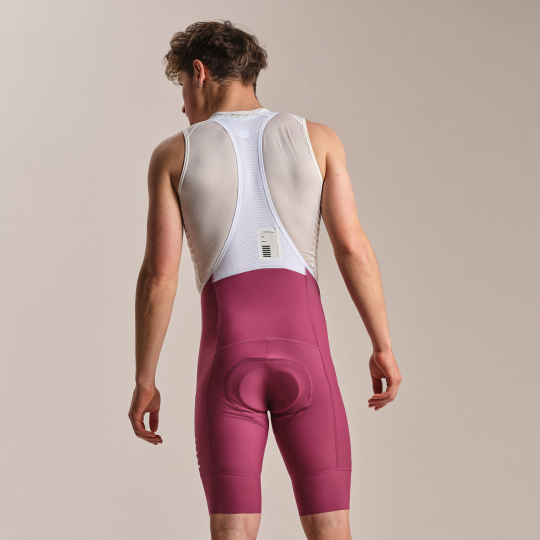 Rapha Men's Pro Team Cargo Bib Shorts - Regular (Raspberry/White) - Dragonspine Cycling