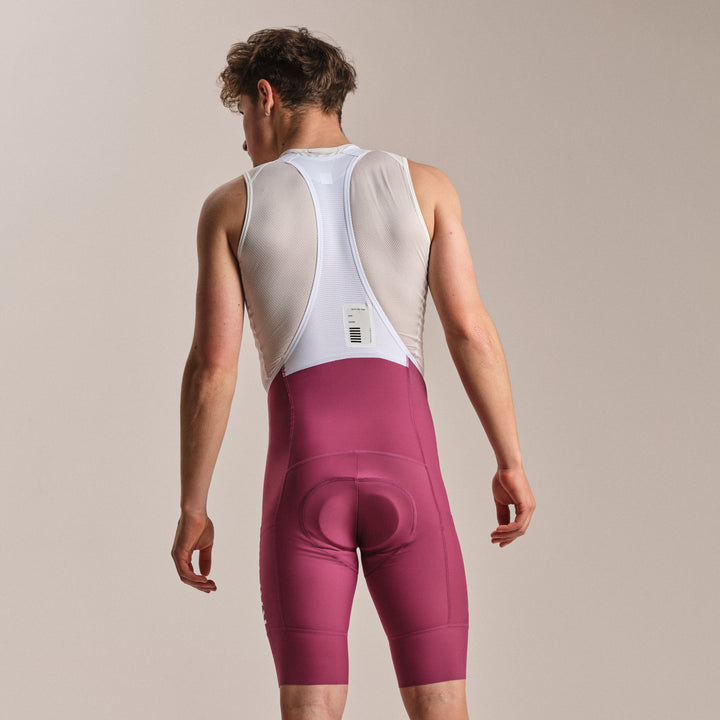 Rapha Men's Pro Team Cargo Bib Shorts - Regular (Raspberry/White) - Dragonspine Cycling