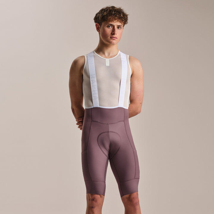 Rapha Men's Pro Team Cargo Bib Shorts - Long (Amethyst/White) - Dragonspine Cycling