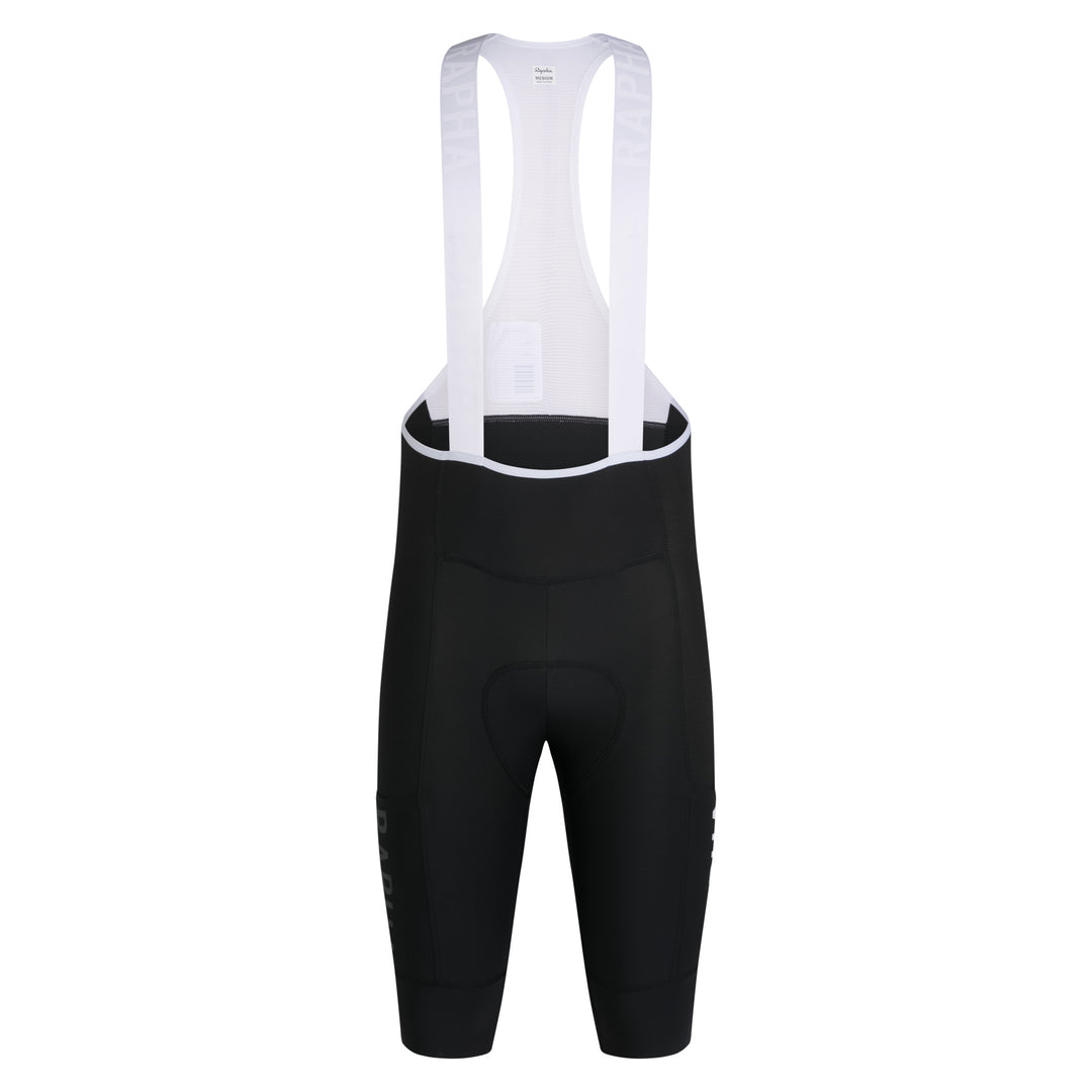 Rapha Men's Pro Team Cargo Bib Shorts - Long (Black/White) - Dragonspine Cycling