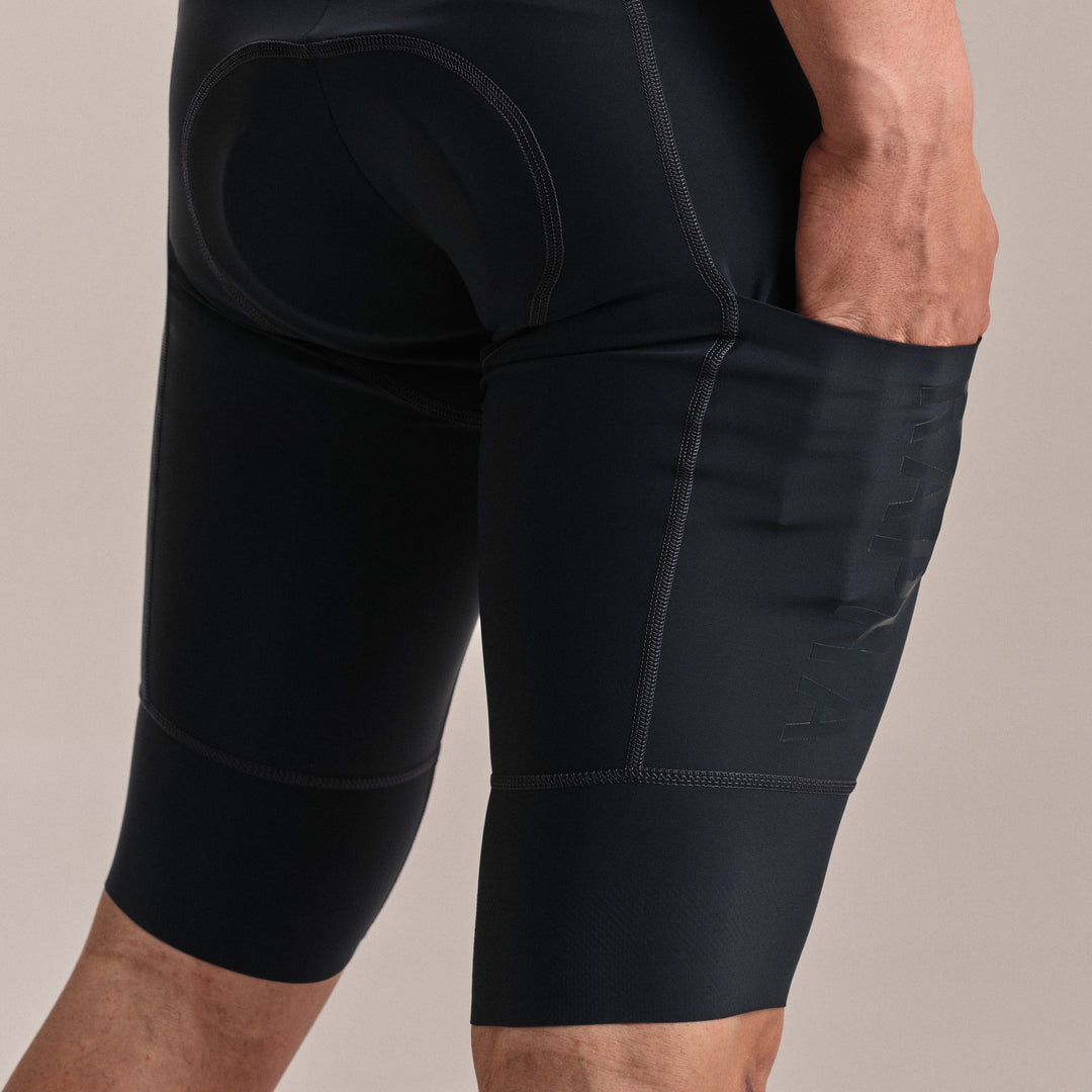 Rapha Men's Pro Team Cargo Bib Shorts - Long (Carbon/Dark Grey) - Dragonspine Cycling