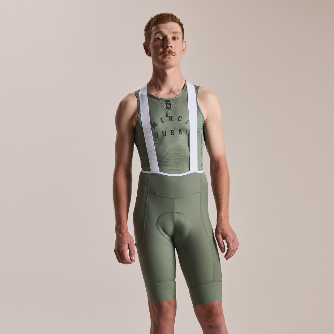 Rapha Men's Pro Team Cargo Bib Shorts - Long (Laurel/White) - Dragonspine Cycling