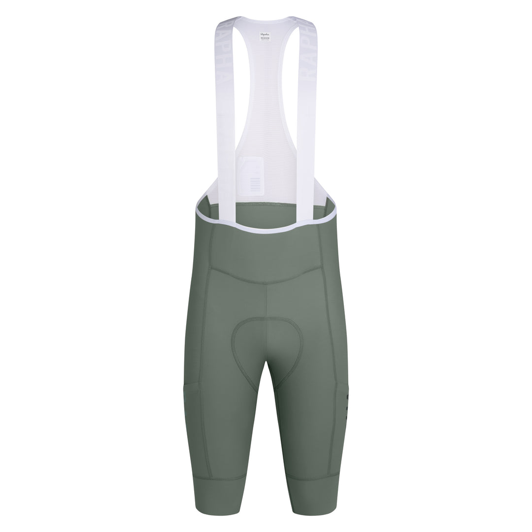 Rapha Men's Pro Team Cargo Bib Shorts - Long (Laurel/White) - Dragonspine Cycling