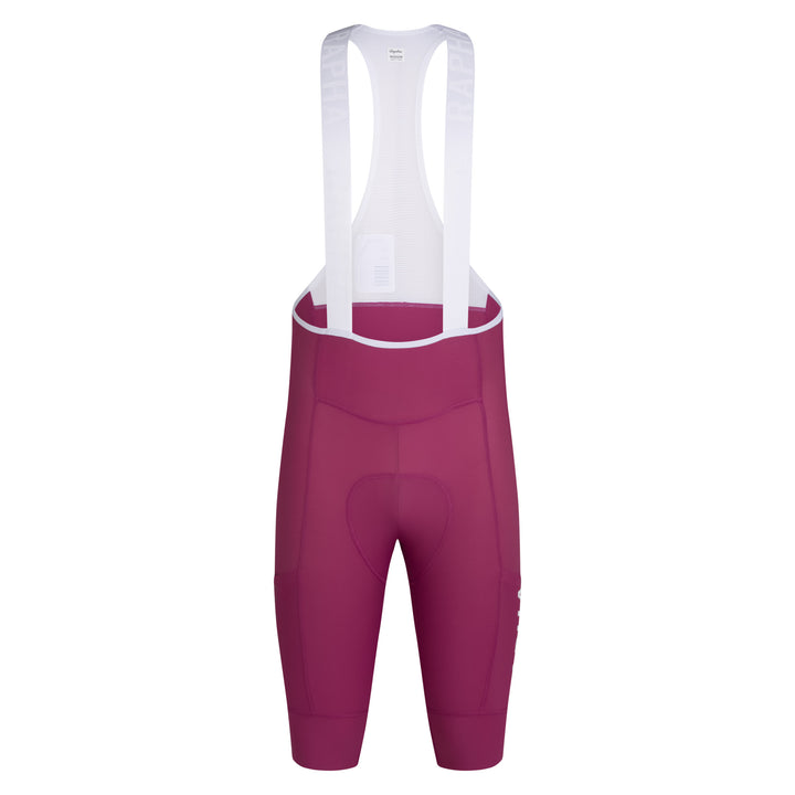 Rapha Men's Pro Team Cargo Bib Shorts - Long (Raspberry/White) - Dragonspine Cycling