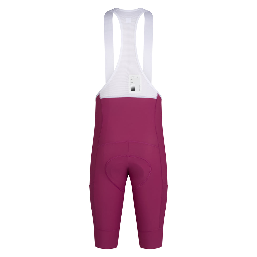 Rapha Men's Pro Team Cargo Bib Shorts - Long (Raspberry/White) - Dragonspine Cycling