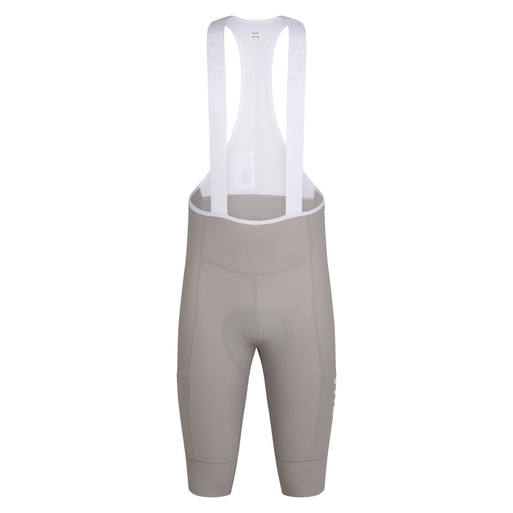 Rapha Men's Pro Team Cargo Bib Shorts - Long (Smoky Silver/White) - Dragonspine Cycling
