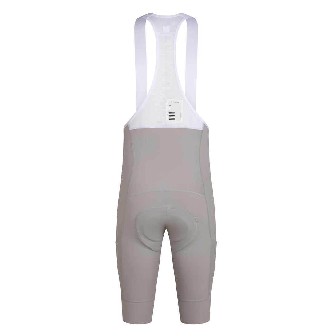 Rapha Men's Pro Team Cargo Bib Shorts - Long (Smoky Silver/White) - Dragonspine Cycling