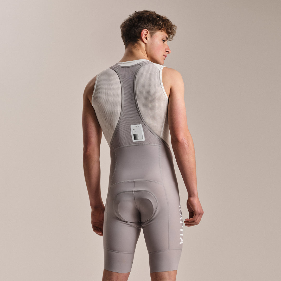 Rapha Men's Pro Team Training Bib Shorts II - Regular (Smoky Silver/Smoky Silver) - Dragonspine Cycling