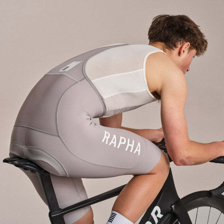 Rapha Men's Pro Team Training Bib Shorts II - Regular (Smoky Silver/Smoky Silver) - Dragonspine Cycling