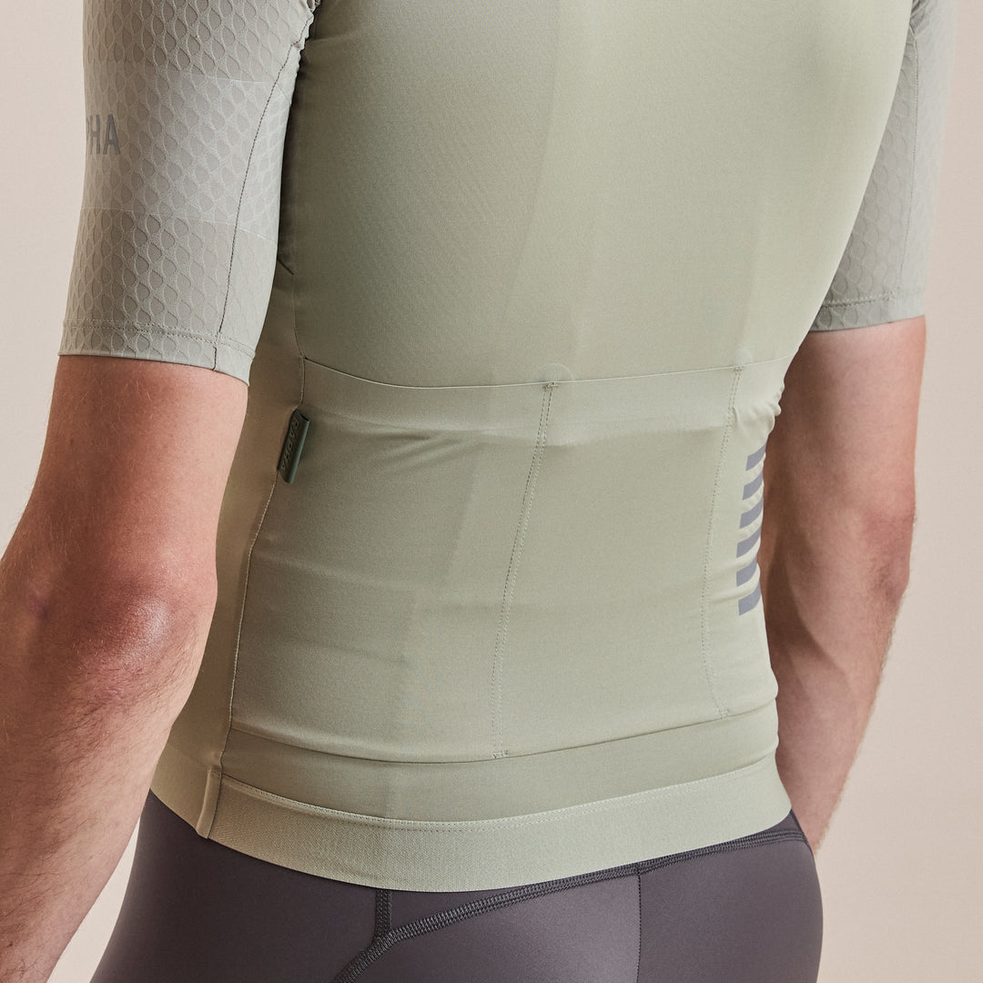 Rapha Men's Pro Team Aero Jersey IV (Seagrass/Silver Reflective) - Dragonspine Cycling