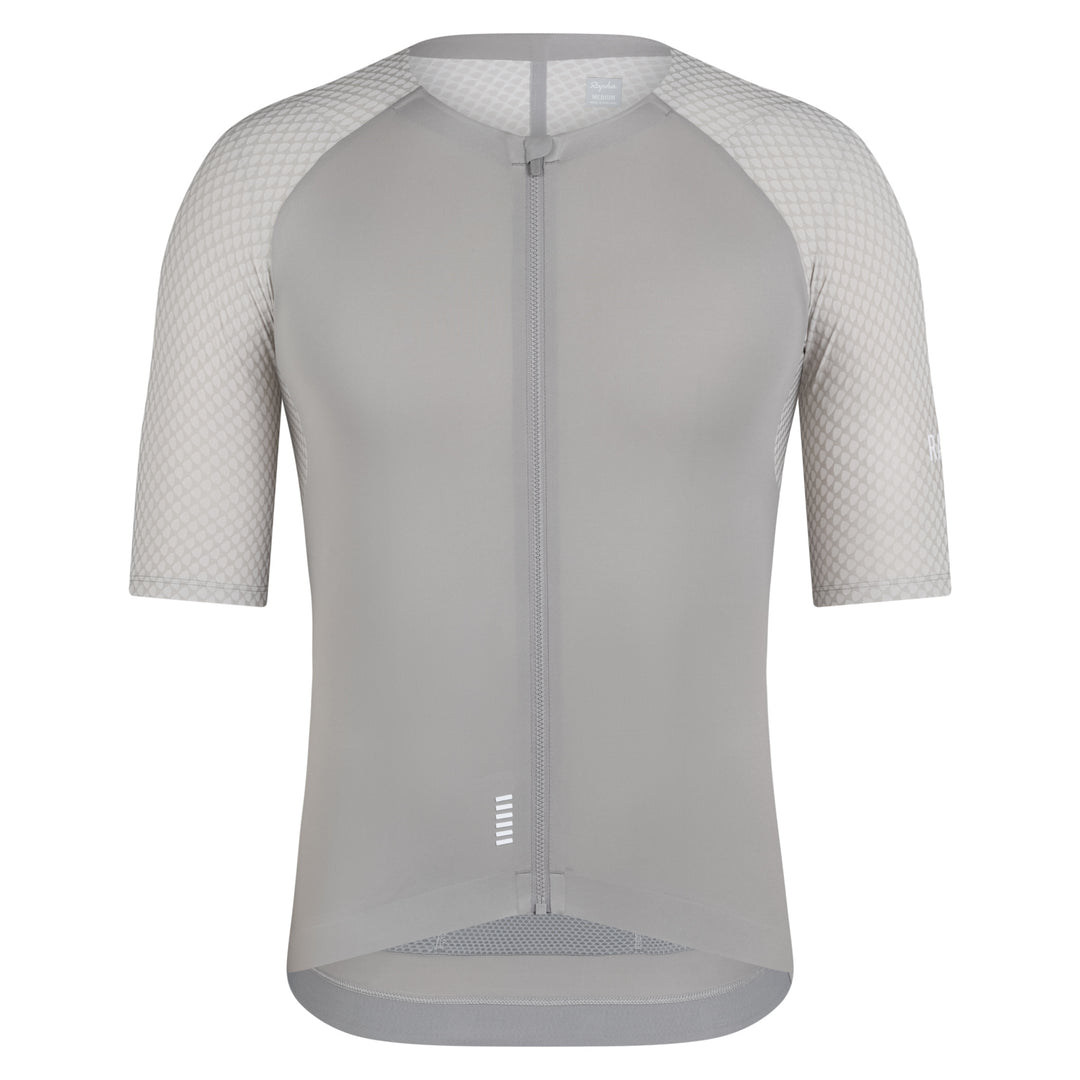 Rapha Men's Pro Team Aero Jersey IV (Smoky Silver/White) - Dragonspine Cycling