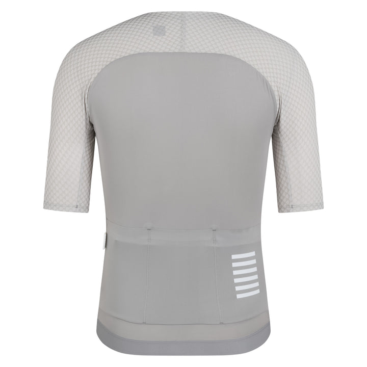 Rapha Men's Pro Team Aero Jersey IV (Smoky Silver/White) - Dragonspine Cycling