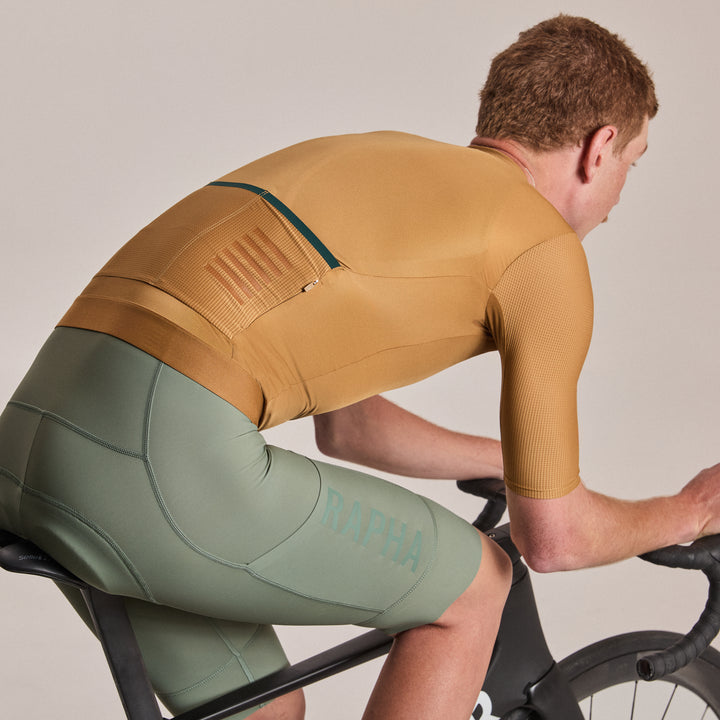 Rapha Men's Pro Team Jersey II (Golden/Laurel) - Dragonspine Cycling
