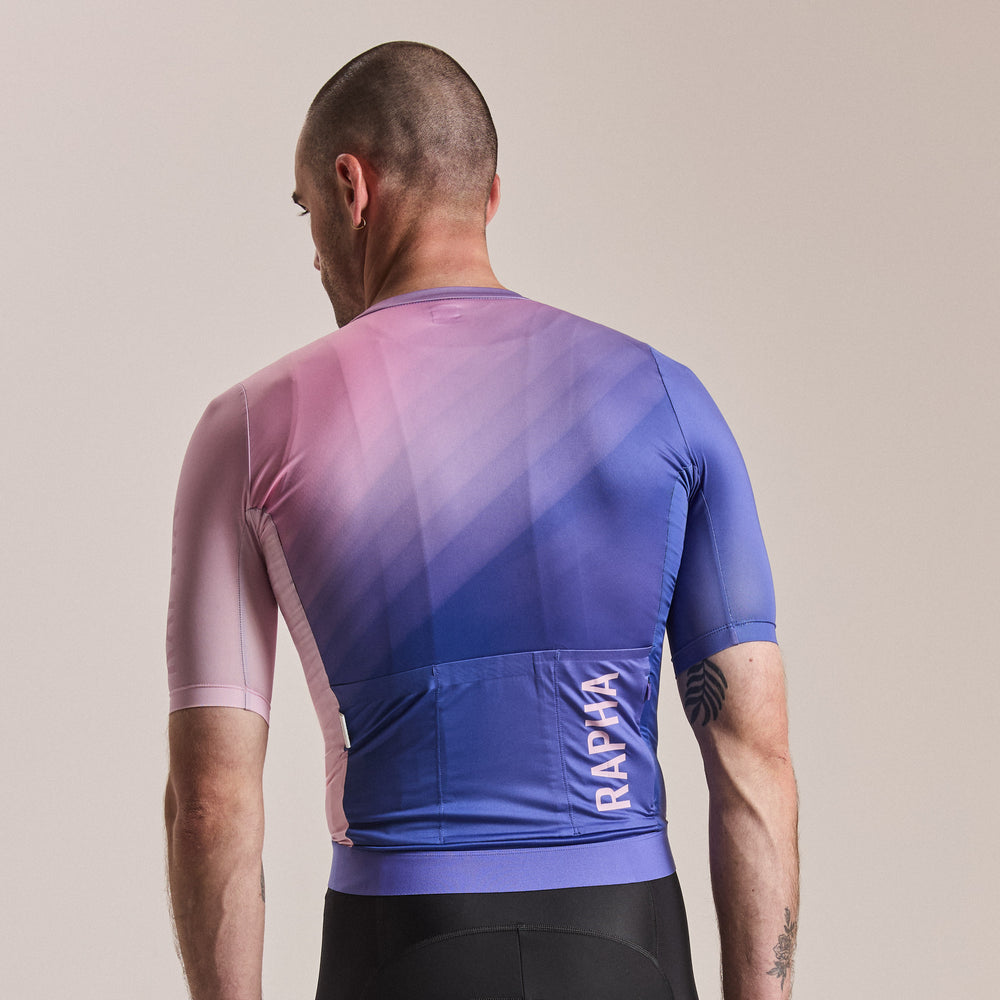 Rapha Men's Pro Team Training Jersey III (Surface Print - Blue) - Dragonspine Cycling