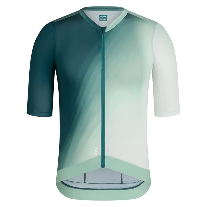 Rapha Men's Pro Team Training Jersey III (Surface Print - Green) - Dragonspine Cycling