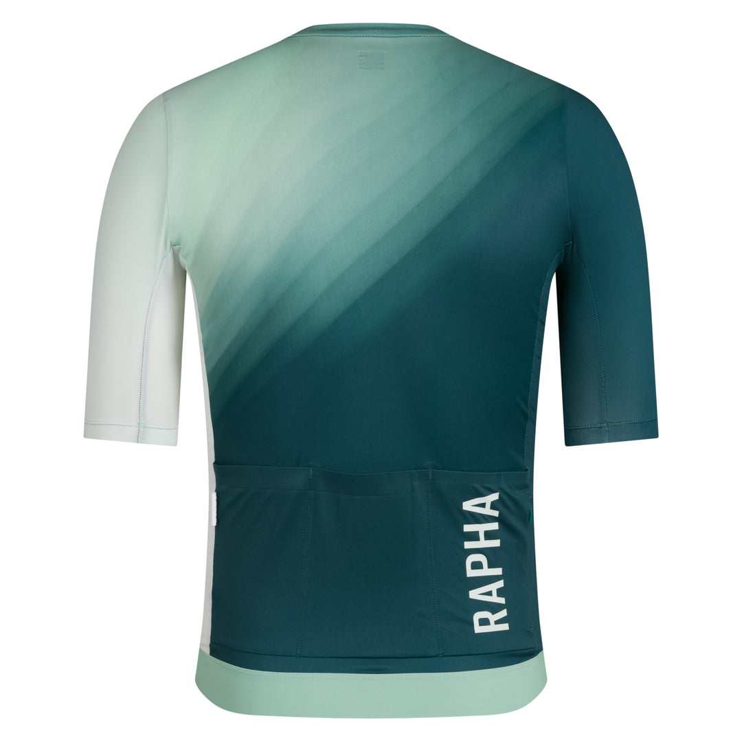 Rapha Men's Pro Team Training Jersey III (Surface Print - Green) - Dragonspine Cycling