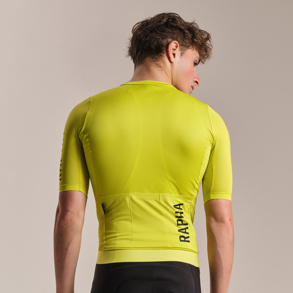 Rapha Men's Pro Team Training Jersey III (Chartreuse/Black) - Dragonspine Cycling