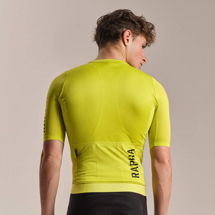 Rapha Men's Pro Team Training Jersey III (Chartreuse/Black) - Dragonspine Cycling