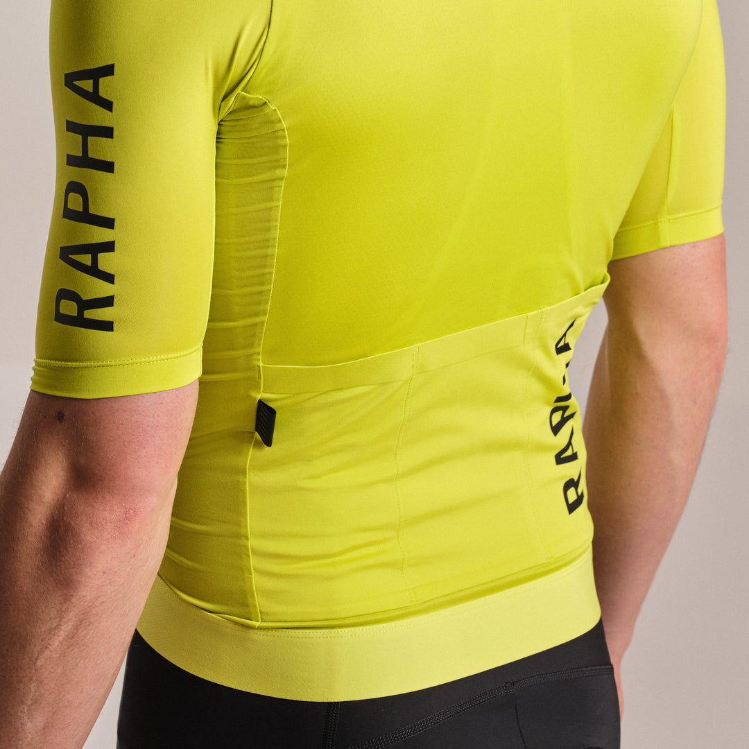 Rapha Men's Pro Team Training Jersey III (Chartreuse/Black) - Dragonspine Cycling