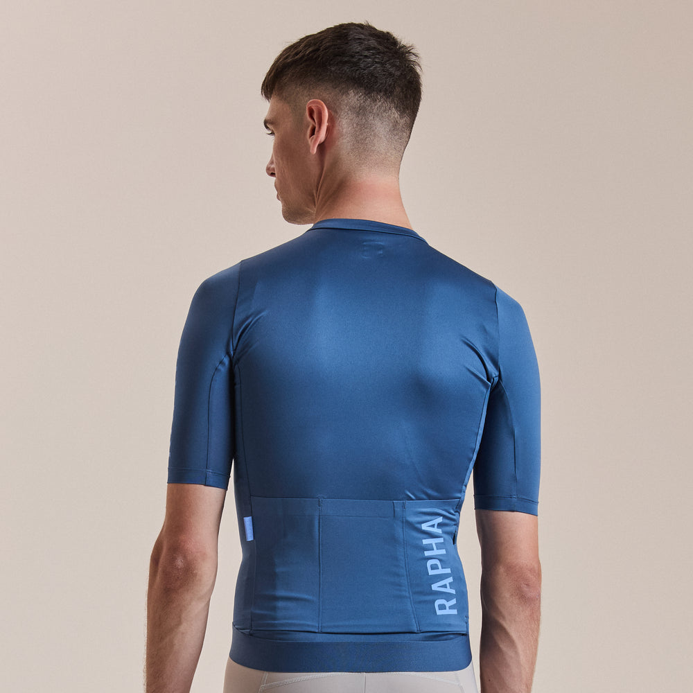 Rapha Men's Pro Team Training Jersey III (Denim Blue/Bluebell) - Dragonspine Cycling
