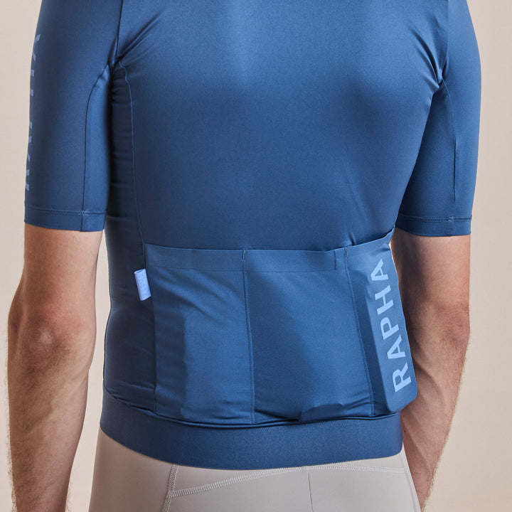 Rapha Men's Pro Team Training Jersey III (Denim Blue/Bluebell) - Dragonspine Cycling