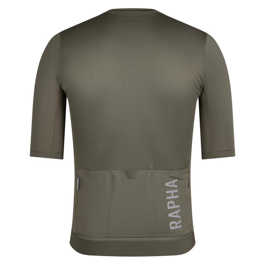 Rapha Men's Pro Team Training Jersey III (Moss Green/Smoky Silver) - Dragonspine Cycling