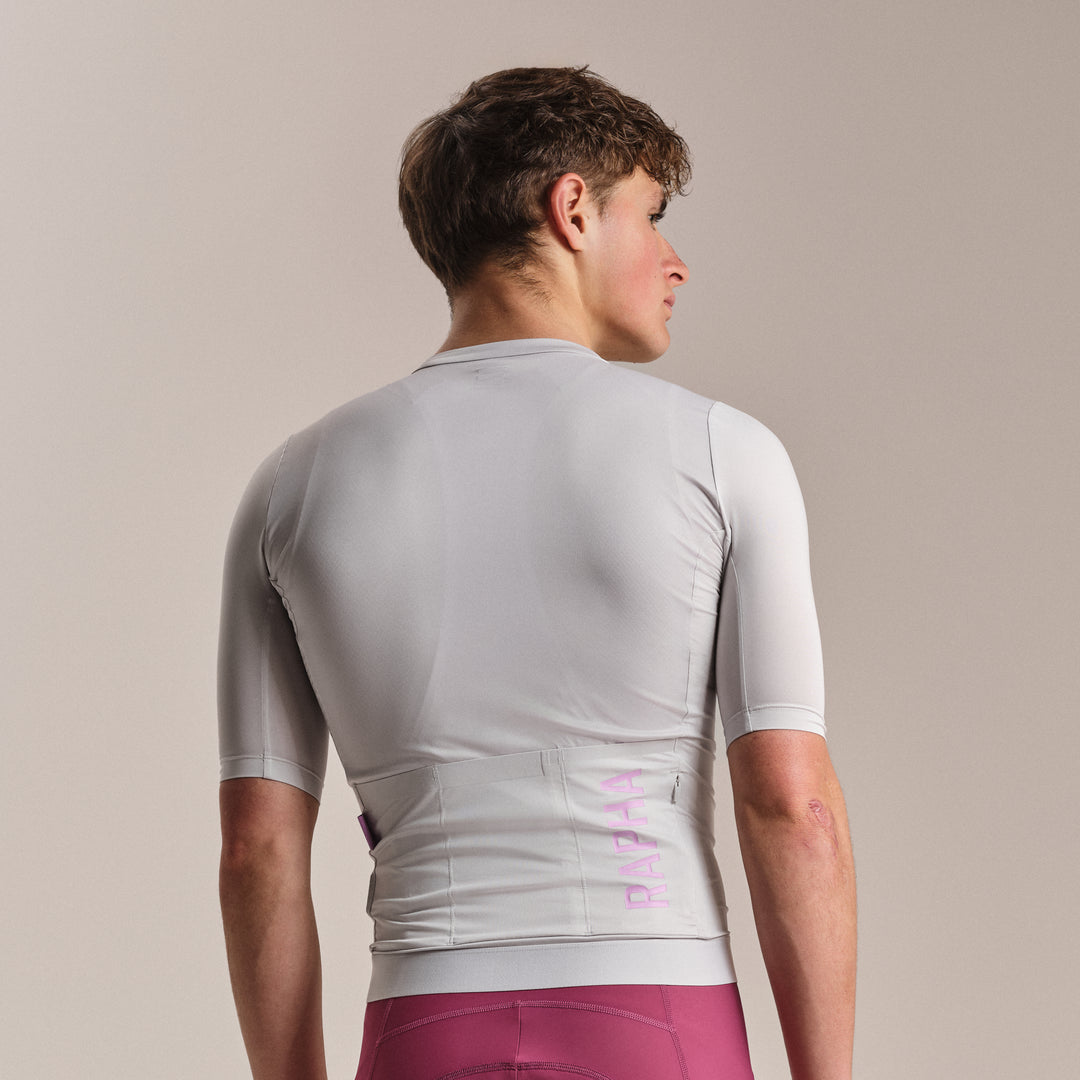 Rapha Men's Pro Team Training Jersey III (Silver/Quartz) - Dragonspine Cycling