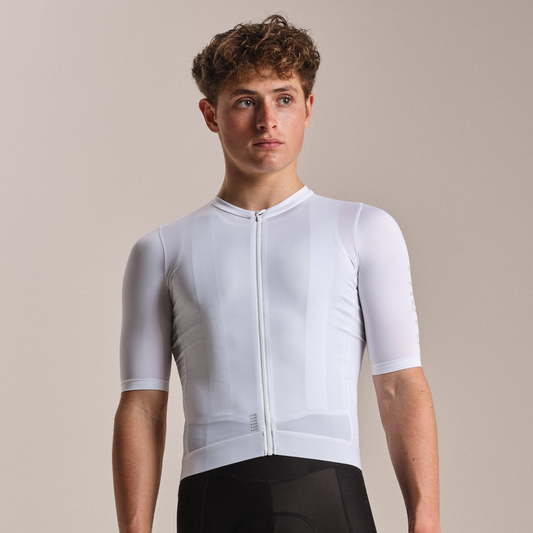 Rapha Men's Pro Team Training Jersey III (White/Silver) - Dragonspine Cycling