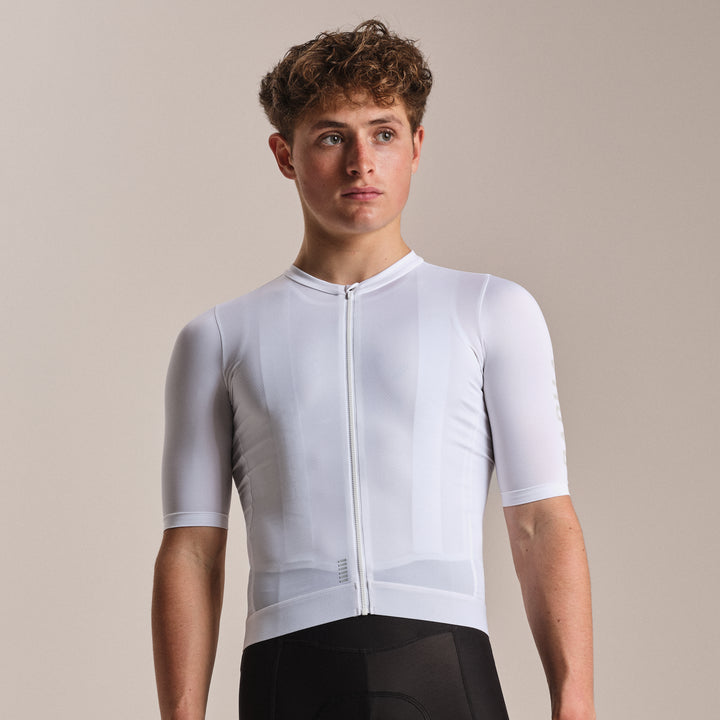 Rapha Men's Pro Team Training Jersey III (White/Silver) - Dragonspine Cycling