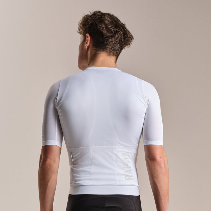 Rapha Men's Pro Team Training Jersey III (White/Silver) - Dragonspine Cycling