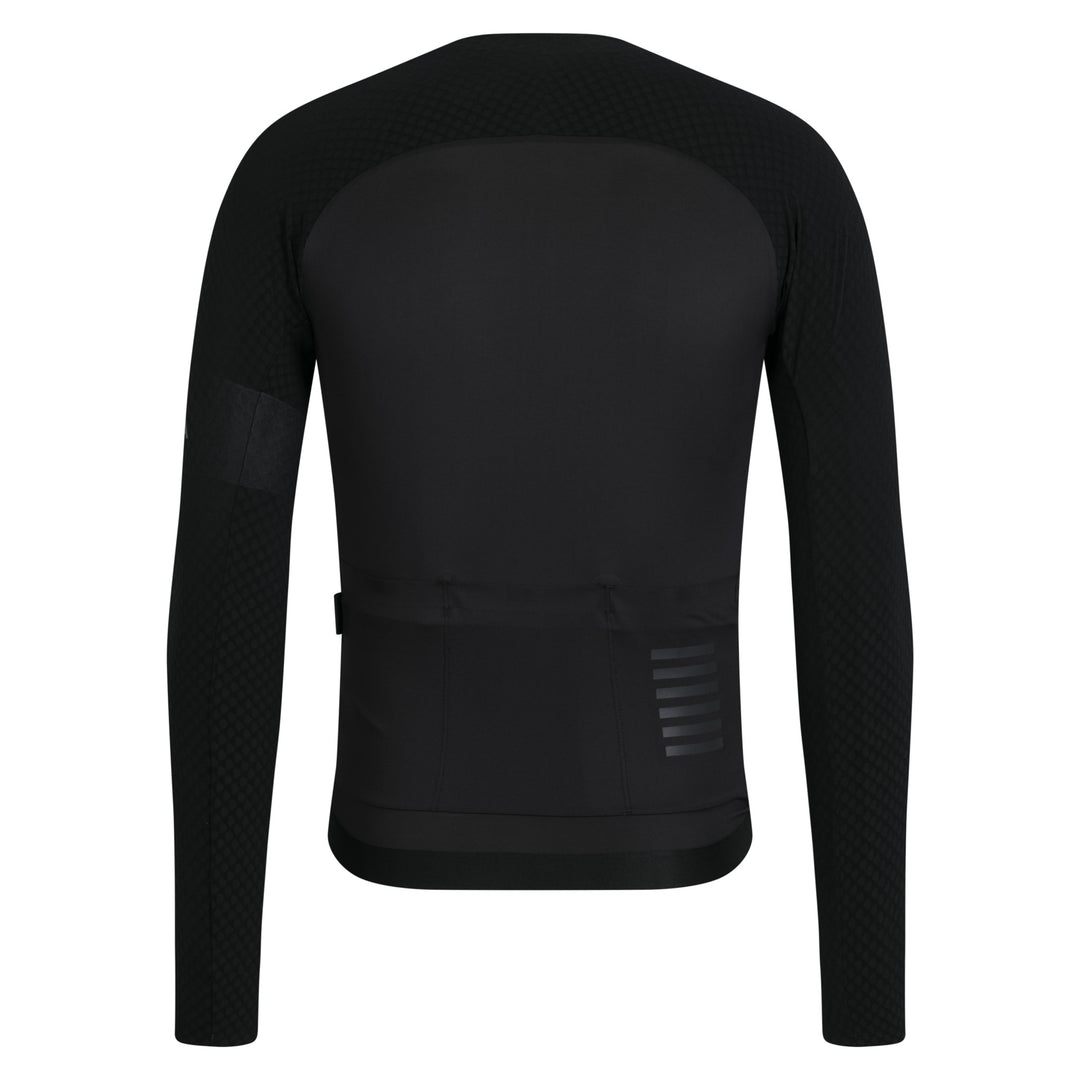 Rapha Men's Pro Team Long Sleeve Aero Jersey (Black/Black) - Dragonspine Cycling
