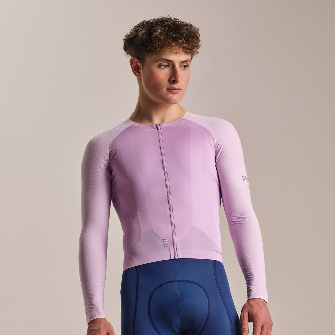 Rapha Men's Pro Team Long Sleeve Aero Jersey (Quartz/Silver) - Dragonspine Cycling