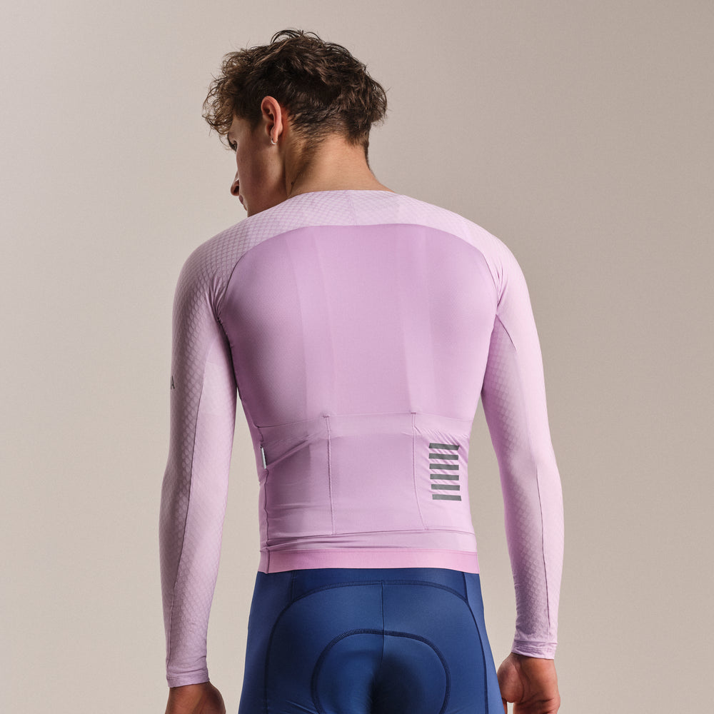 Rapha Men's Pro Team Long Sleeve Aero Jersey (Quartz/Silver) - Dragonspine Cycling