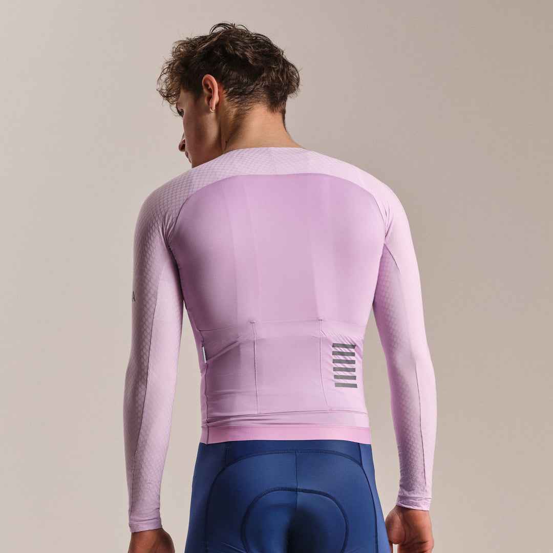 Rapha Men's Pro Team Long Sleeve Aero Jersey (Quartz/Silver) - Dragonspine Cycling