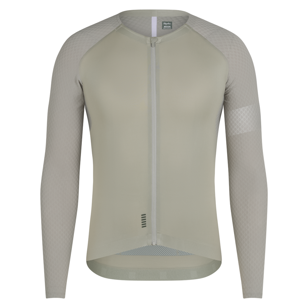 Rapha Men's Pro Team Long Sleeve Aero Jersey (Seagrass/Silver Reflective) - Dragonspine Cycling