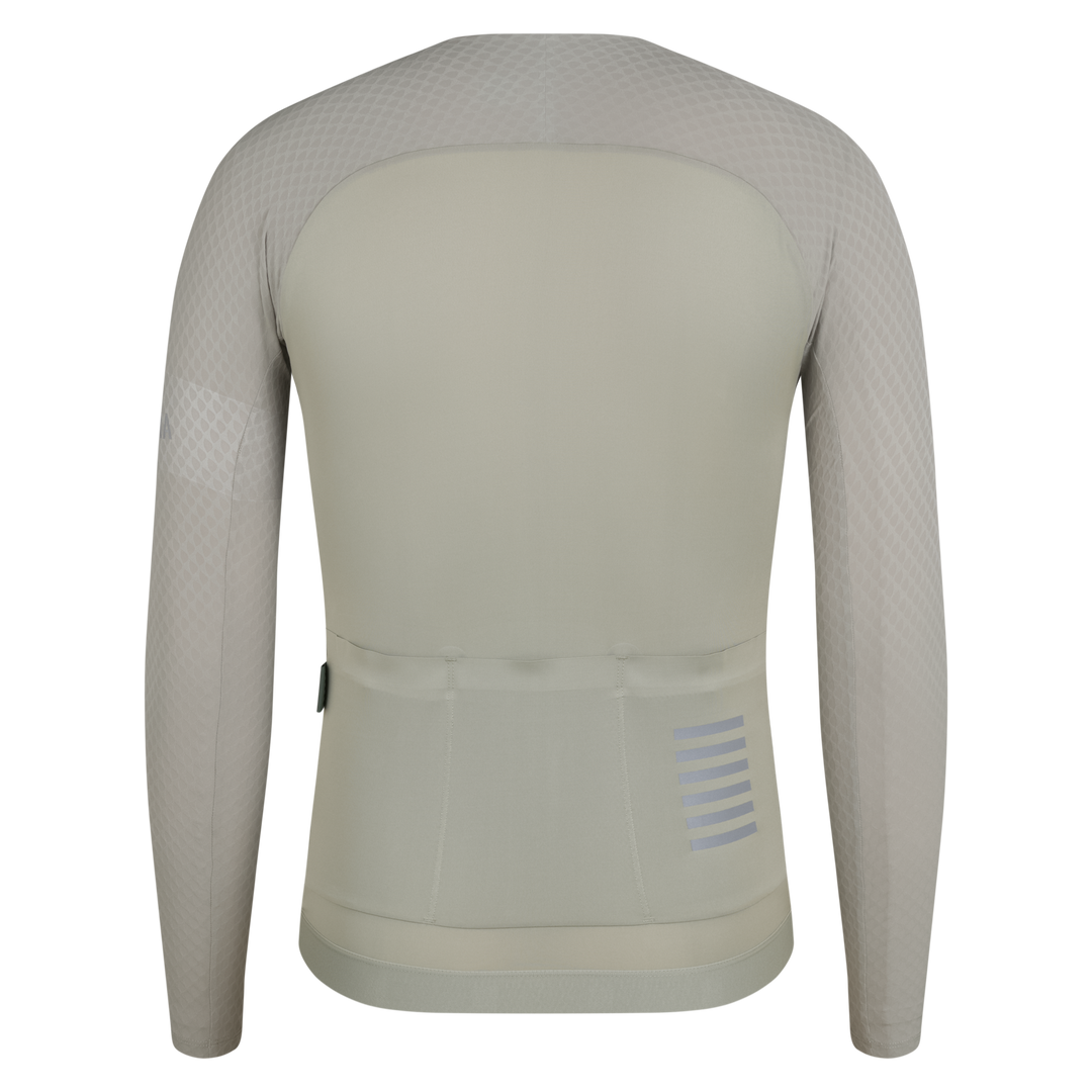Rapha Men's Pro Team Long Sleeve Aero Jersey (Seagrass/Silver Reflective) - Dragonspine Cycling