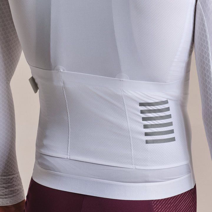Rapha Men's Pro Team Long Sleeve Aero Jersey (White/White) - Dragonspine Cycling