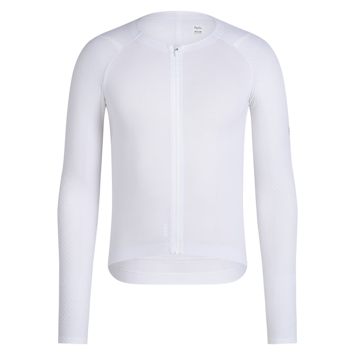 Rapha Men's Pro Team Long Sleeve Aero Jersey (White/White) - Dragonspine Cycling