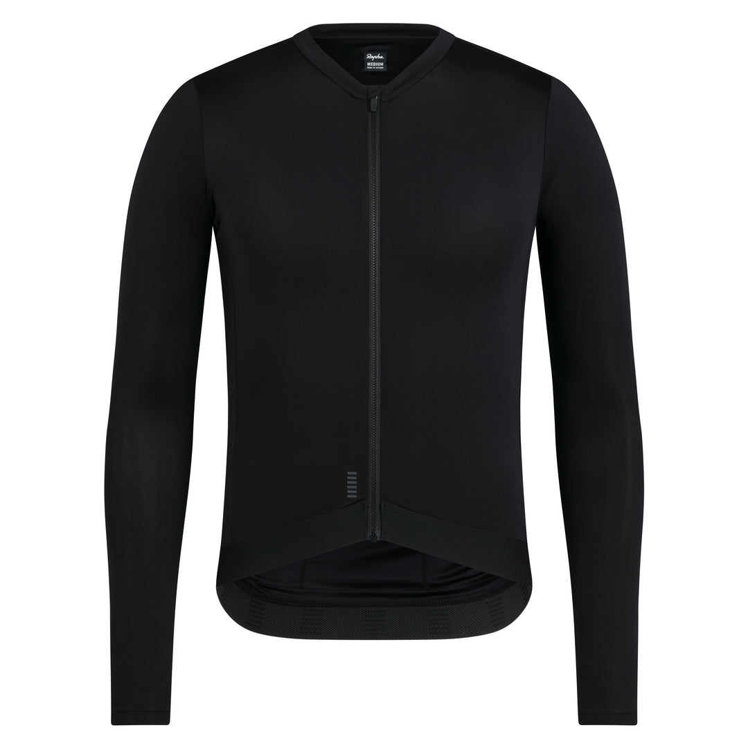 Rapha Men's Pro Team Long Sleeve Lightweight Jersey III (Black/Dark Grey) - Dragonspine Cycling