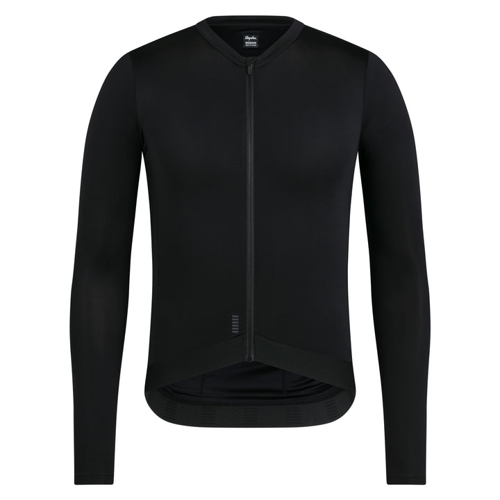Rapha Men's Pro Team Long Sleeve Lightweight Jersey III (Black/Dark Grey) - Dragonspine Cycling