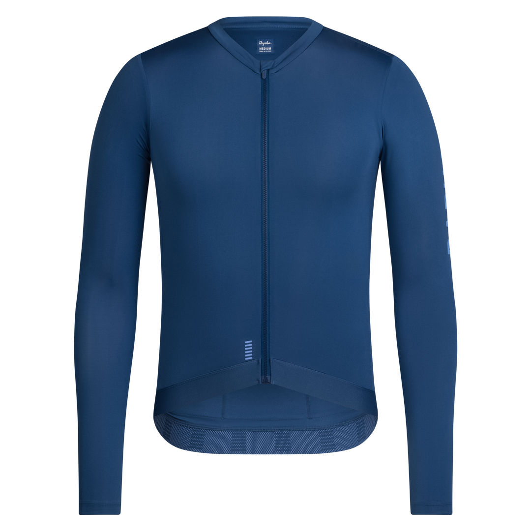 Rapha Men's Pro Team Long Sleeve Lightweight Jersey III (Denim Blue/Bluebell) - Dragonspine Cycling